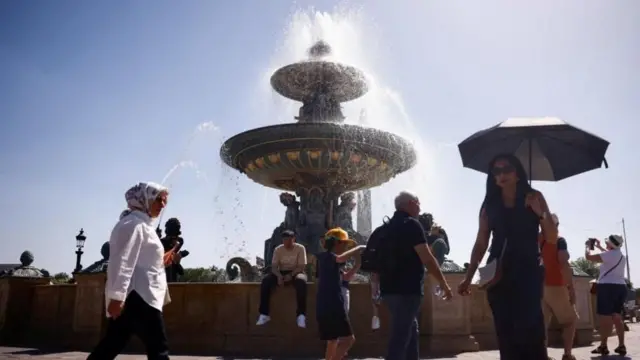 Ola de calor en Francia