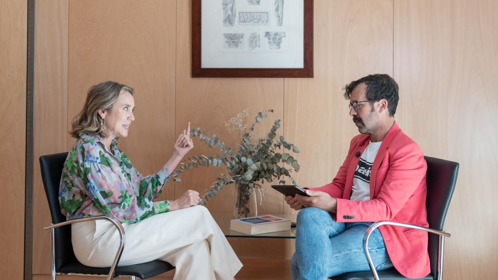 Cuca Gamarra, vicesecretaria de Regeneración Institucional del PP, entrevistada por Alberto D. Prieto, subdirector de EL ESPAÑOL.