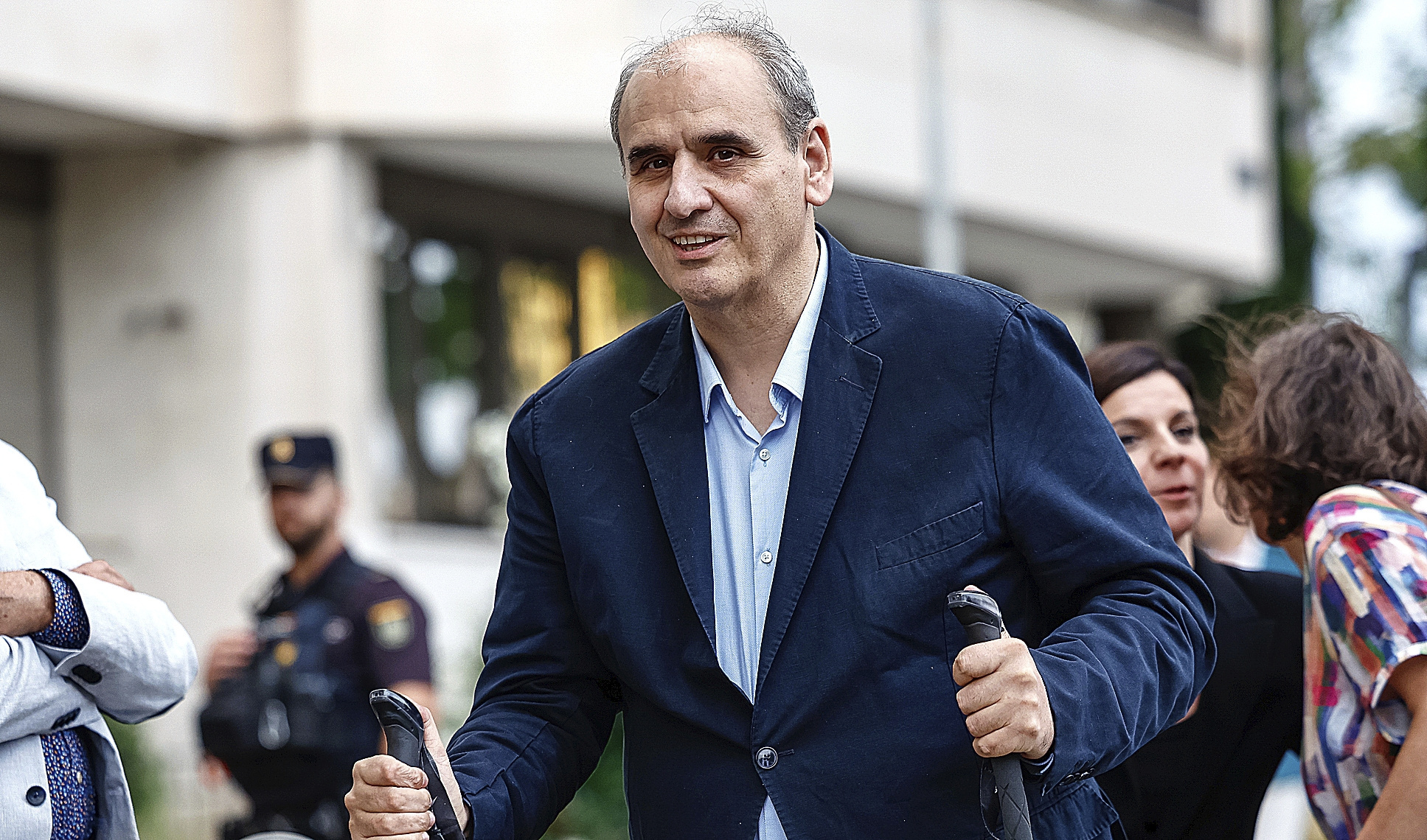 El empresario Juan Carlos Barrabés, tras comparecer el pasado lunes ante el juez instructor Juan Carlos Peinado en Madrid.