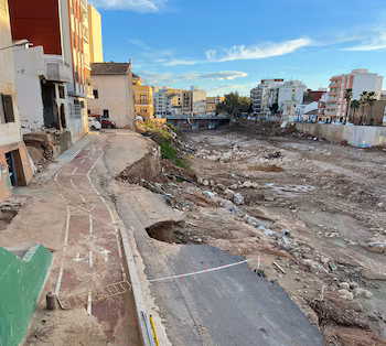Imagen de Paiporta, Valencia, tras la dana. (Cedida a Infobae)