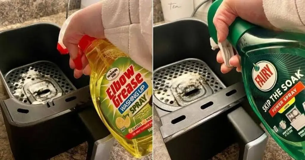 Grasa en tu freidora de aire: el truco del Elbow Grease que limpia sin frotar