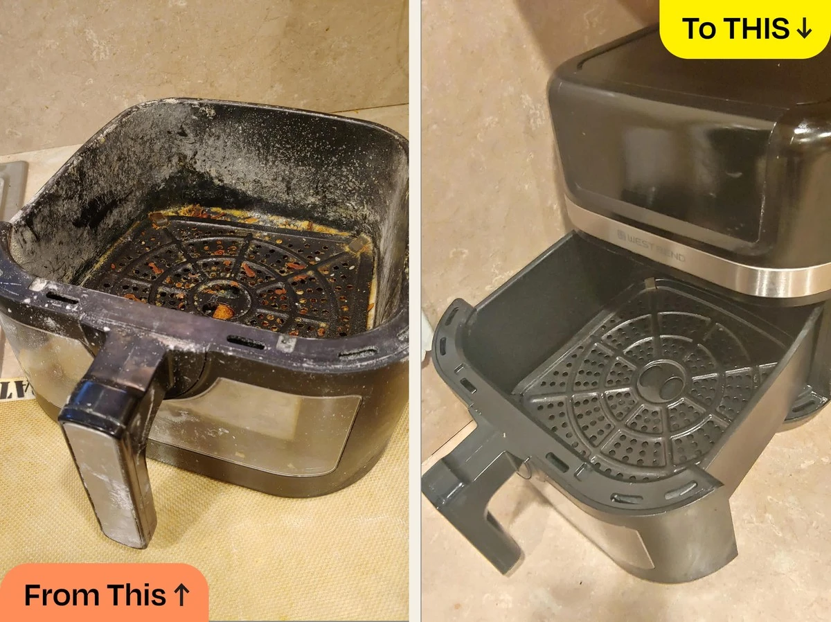 Grasa en tu freidora de aire: el truco del Elbow Grease que limpia sin frotar - image 1