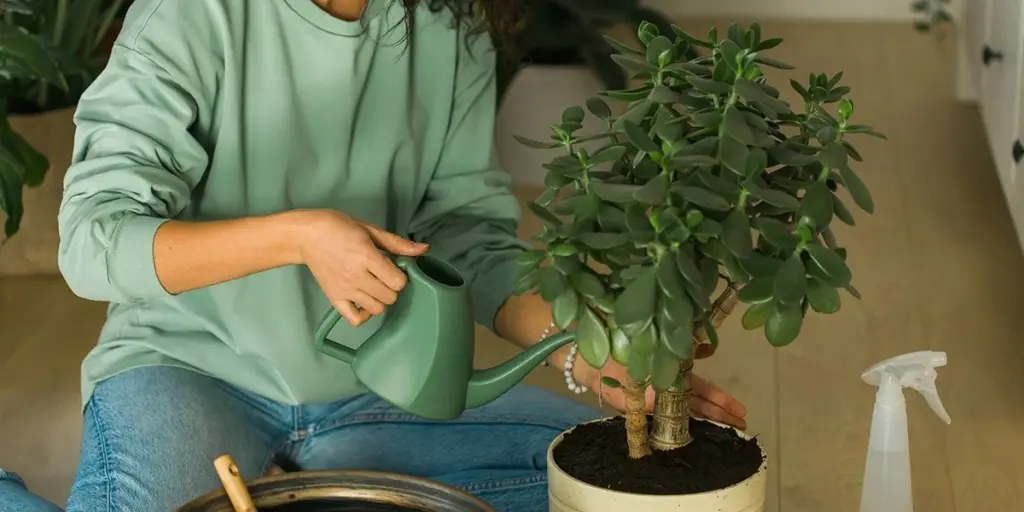 Hojas con manchas en tu Árbol de Jade: el truco para salvar plantas suculentas