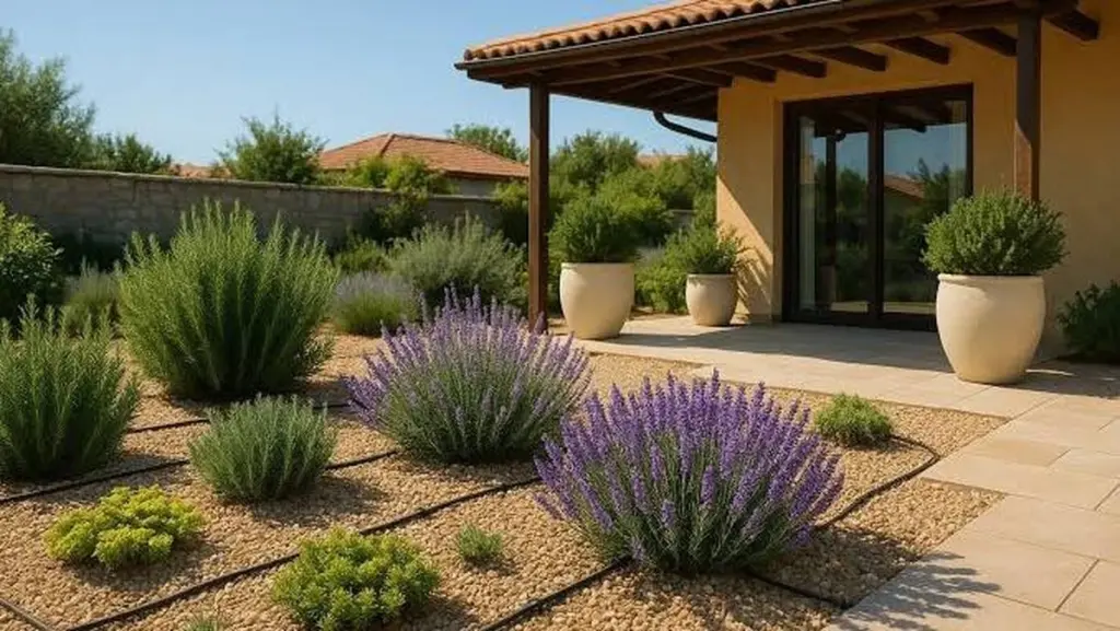 Jardín impecable sin manguera: el poder de la lavanda y el riego por goteo