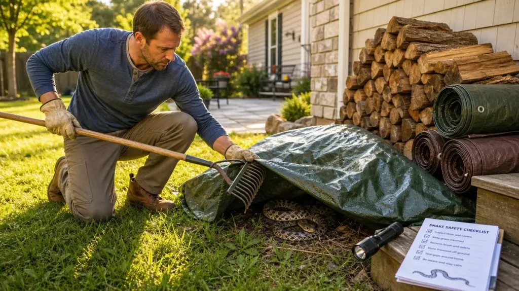 ¿Lonas viejas en el jardín? El peligro bajo la sombra esta primavera: nunca las levantes sin un palo