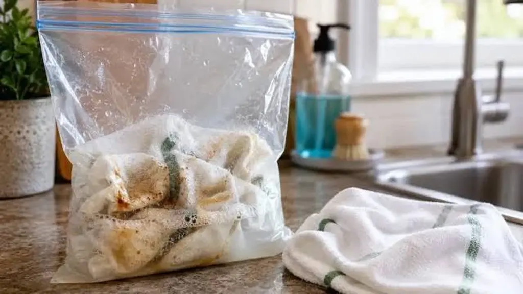 Manchas de grasa en tu toalla de cocina: el truco del jabón de lavandería en 2 minutos