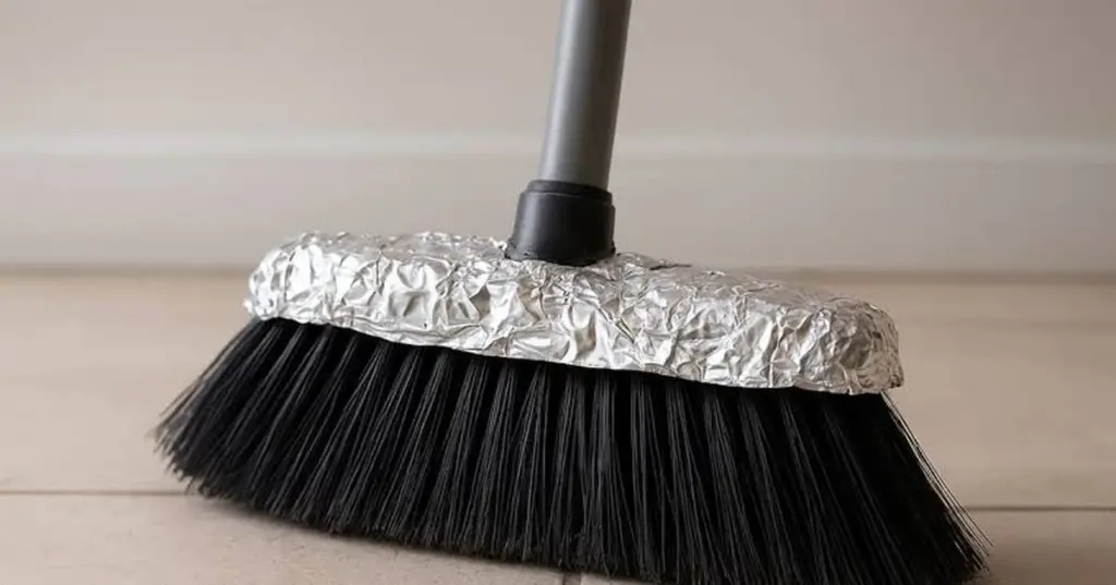 No más polvo ni pelos: pon papel aluminio en tu escoba y mira el resultado
