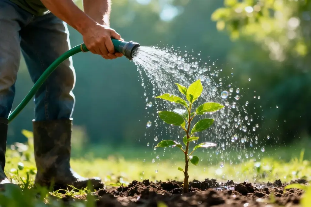 Plantas secas: usa riego por goteo y agua de lluvia para ahorrar un 60%