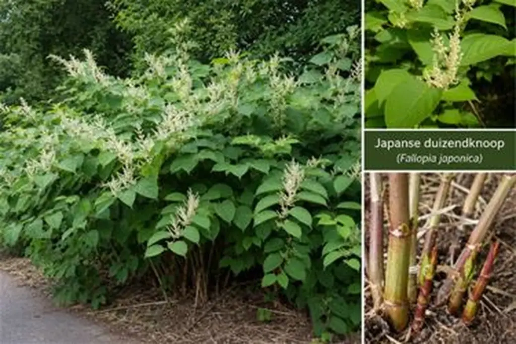 Reynotria japonica: la planta que arrasó Beringen llega a España y daña casas