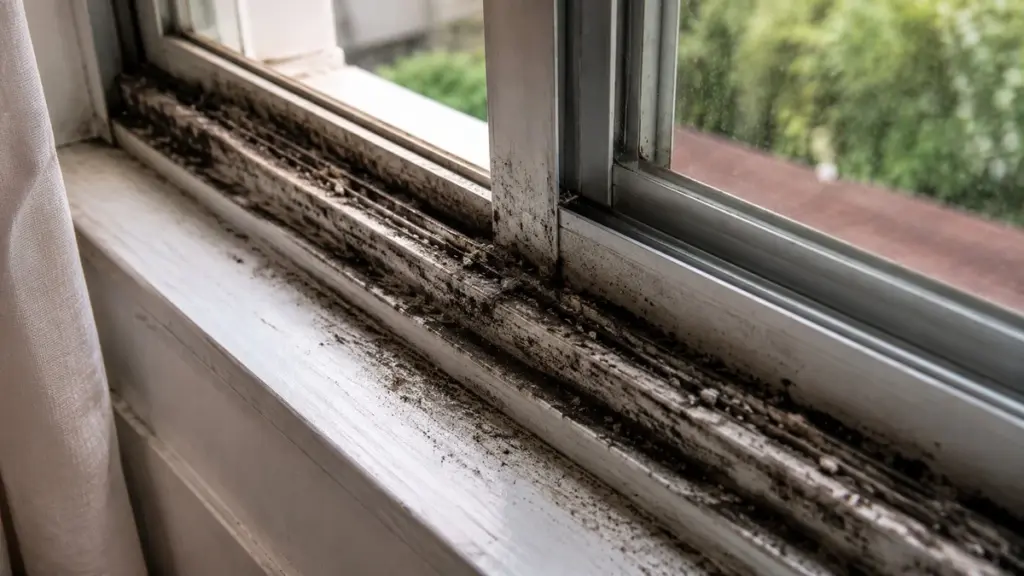 Rieles de ventana sucios: el método definitivo para que tu ventana flote