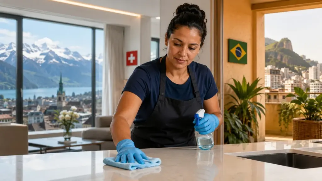 Sector de la limpieza en Suiza: el truco para ganar 170€ al día