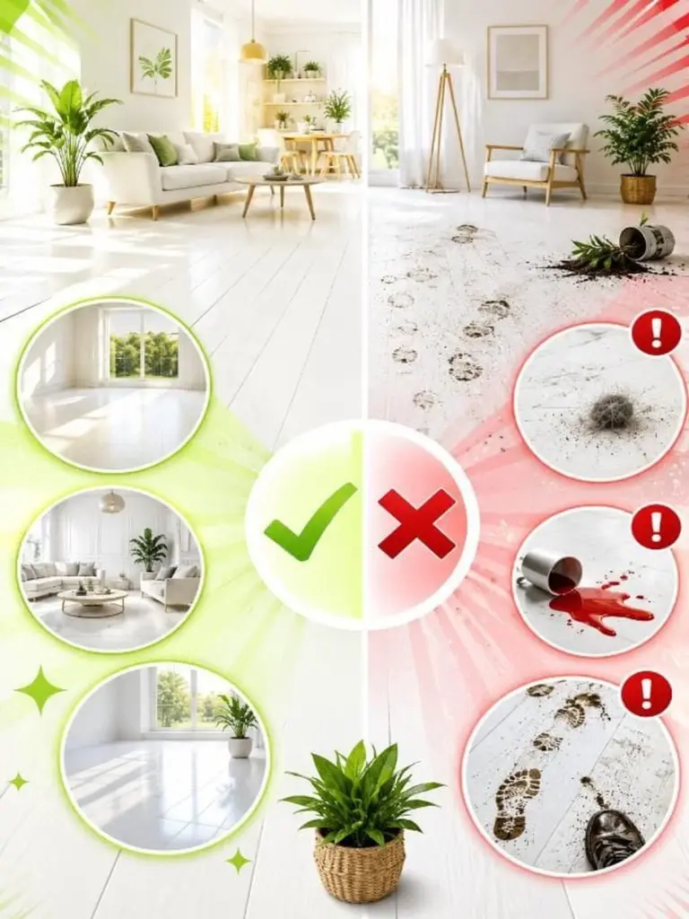 Suelo blanco como en Pinterest: el truco experto para ampliar tu casa