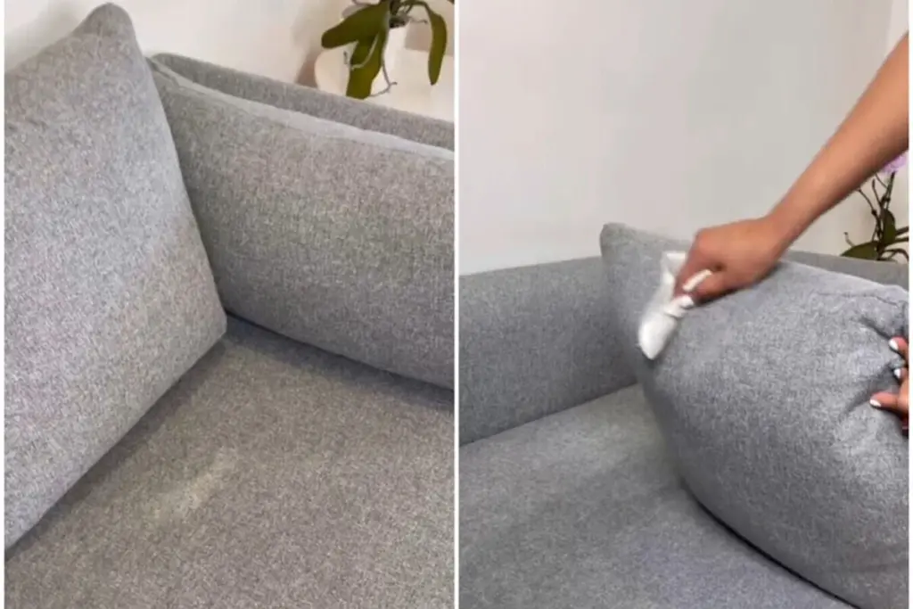 Tapicería como nueva: el truco de la taza para limpiar tu sofá sin químicos