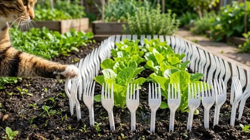 Tenedores de plástico en tu huerto: el truco de 5 cm para salvar tus plantas