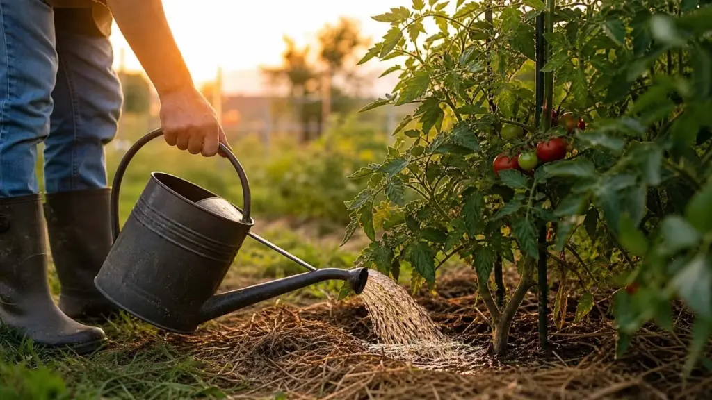 Tomates con "peseta": el error de riego que arruina tu cosecha en verano