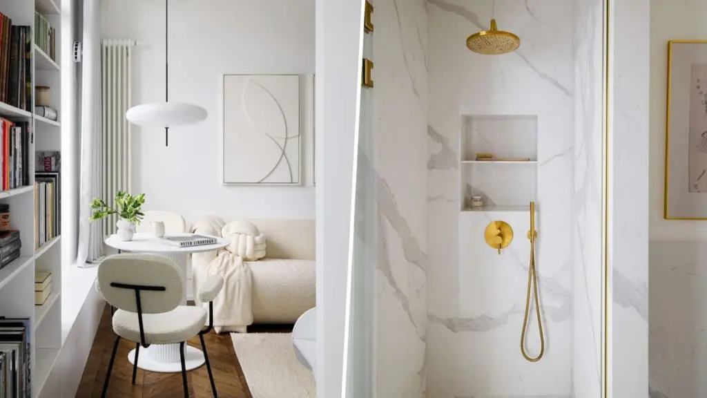 Vivir en 32m² como en París: el truco de Mila Morgunyan para ganar metros