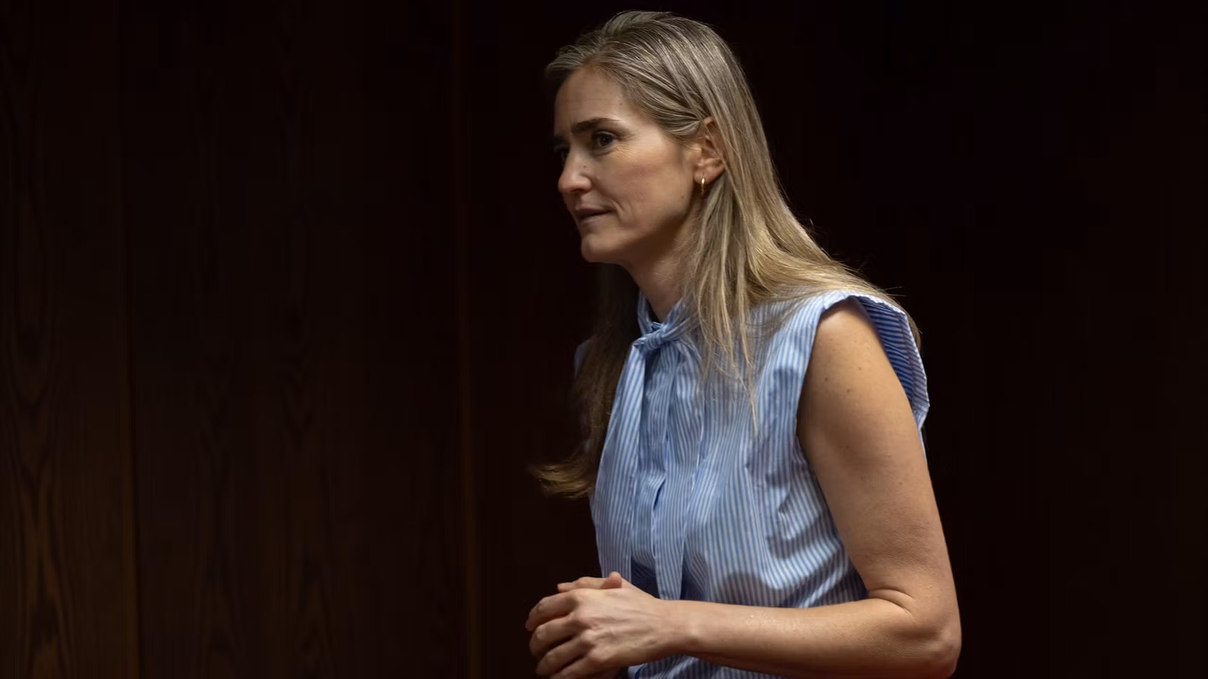 Aagesen durante su comparecencia en la Comisión de Investigación del Senado.