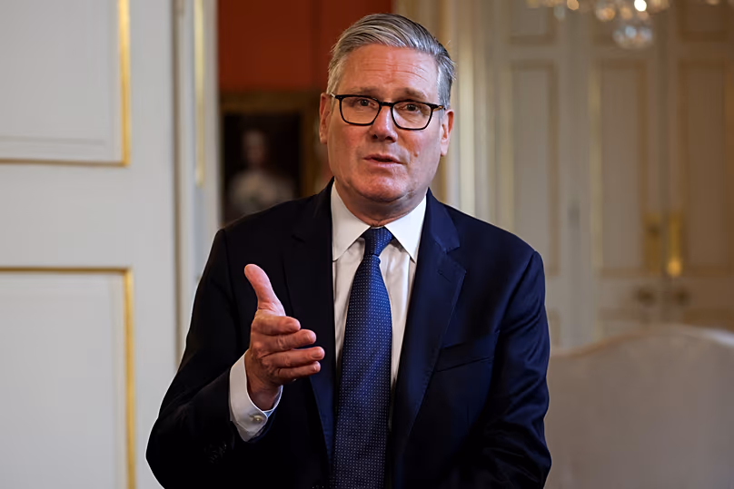 Britain's Prime Minister Keir Starmer meets with campaigners to discuss historical forced adoption at Downing Street in London, 2 July, 2026