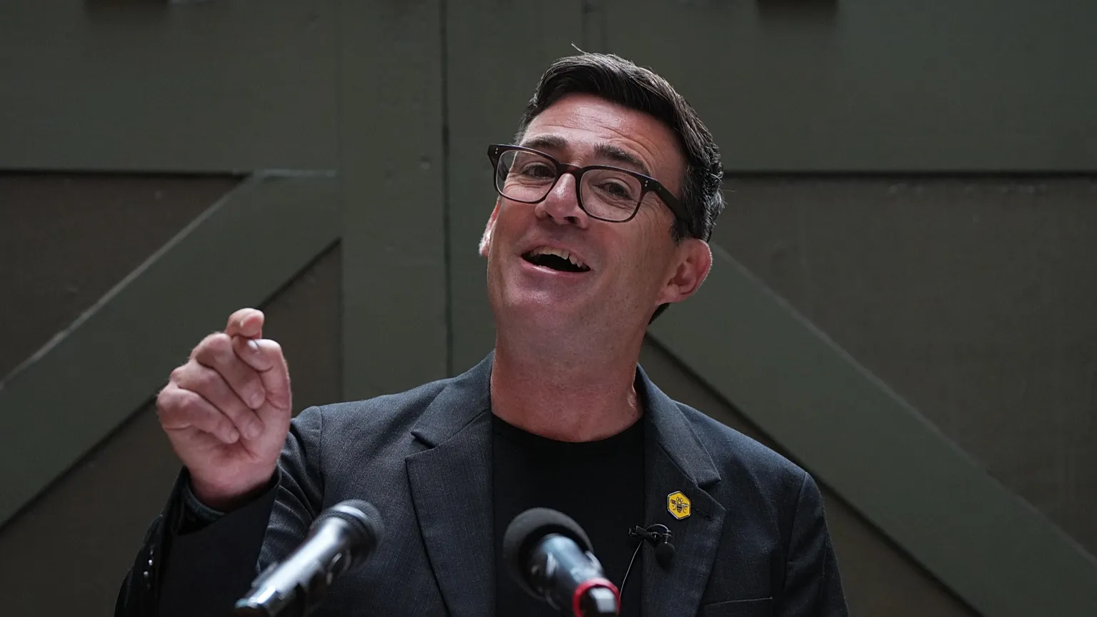 Andy Burnham delivers a speech at the People's History Museum in Manchester, 29 June, 2026