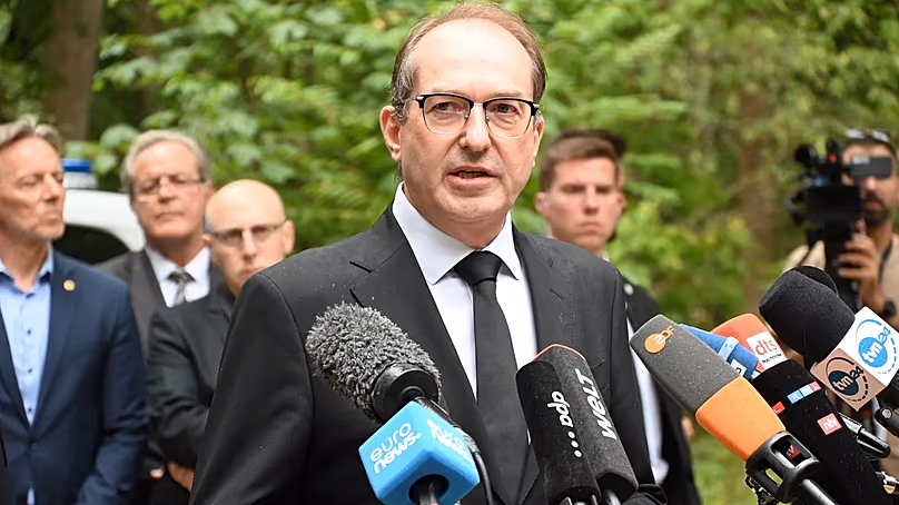 Interior Minister Alexander Dobrindt (CSU) after the attack, 26.07.2026.