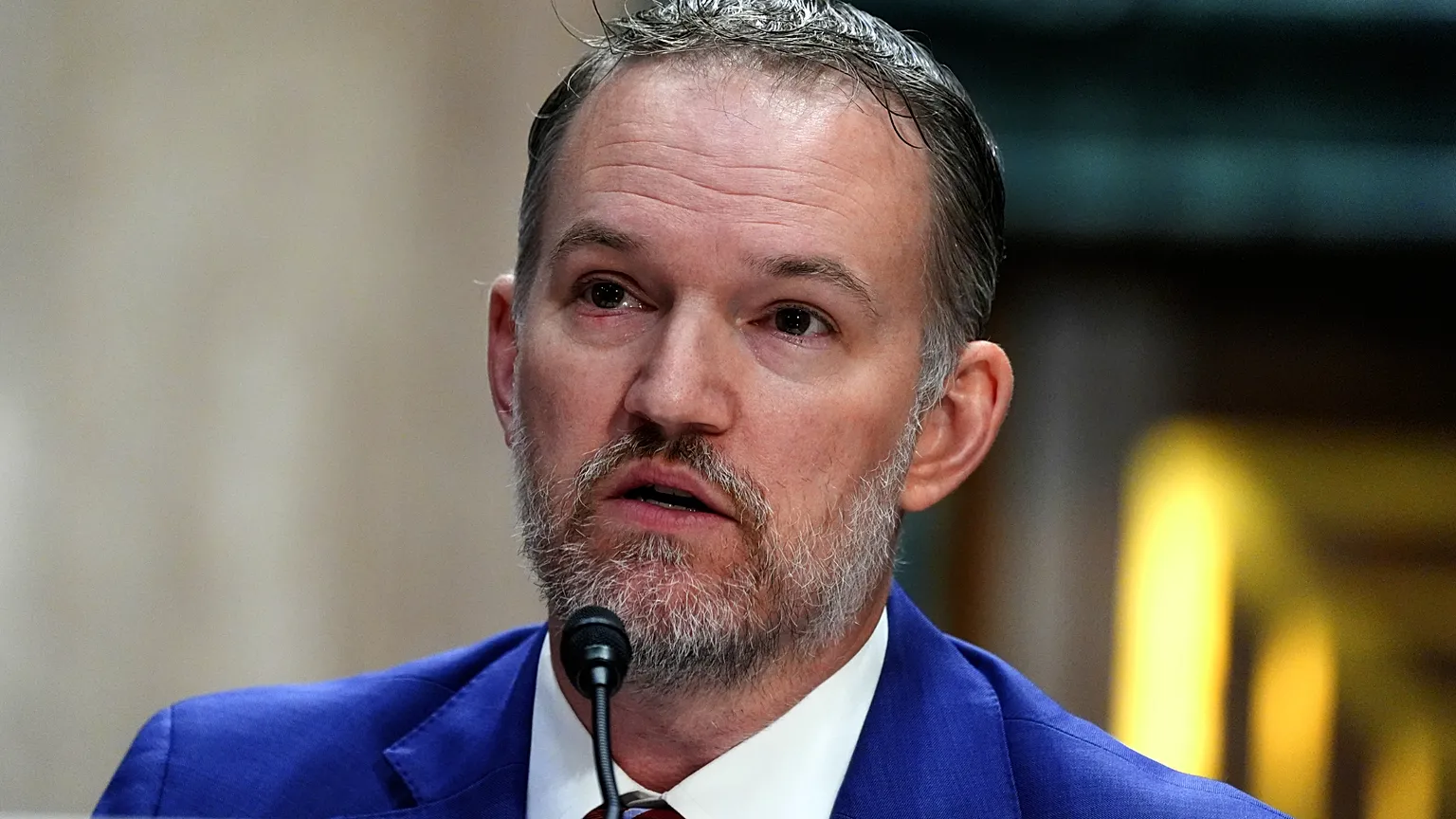United States Trade Representative Jamieson Greer, testifies during a Senate Committee on Finance Wednesday, July 22, 2026, in Washington. 