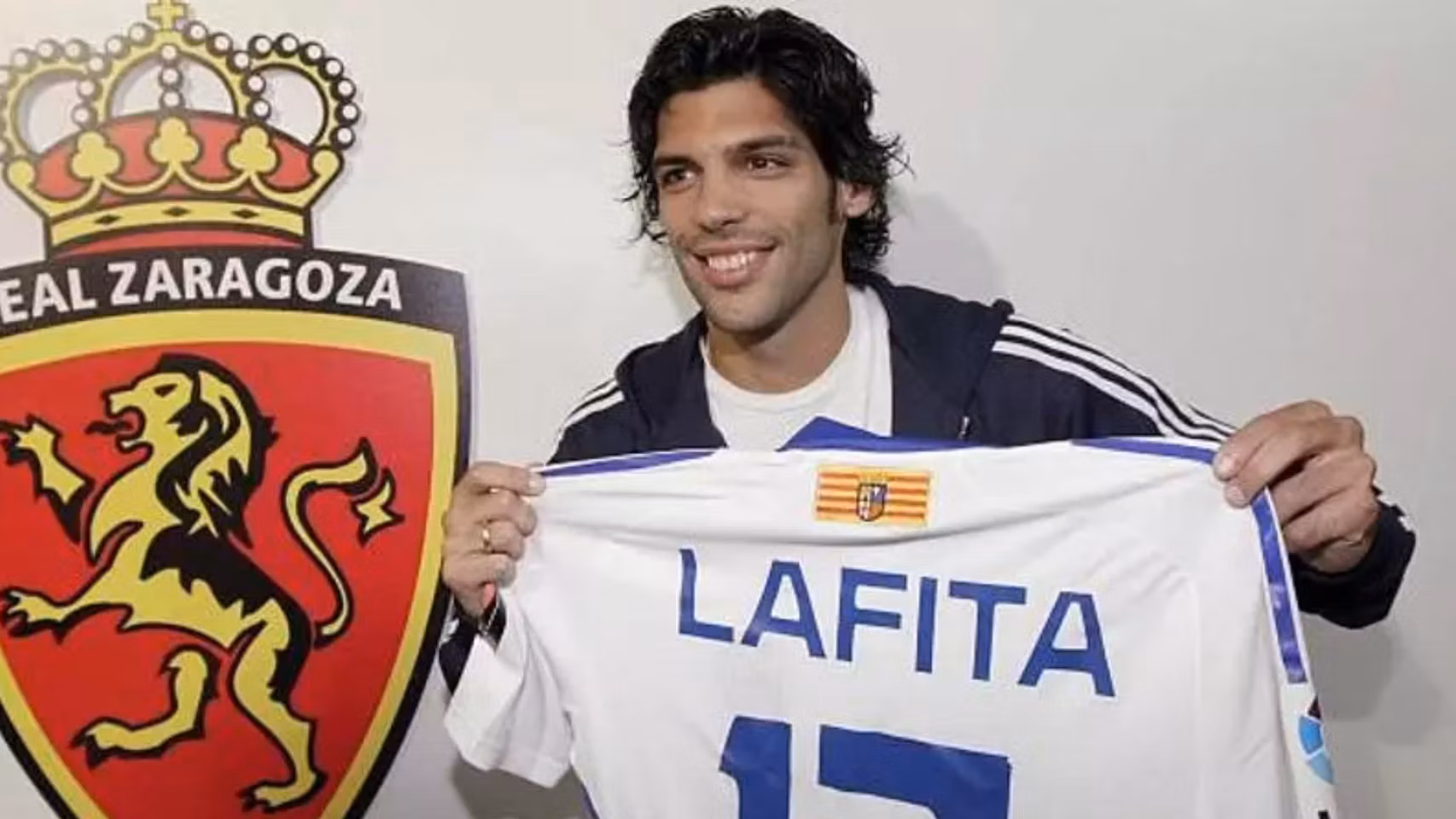 Ángel Lafita, en su presentación con el Real Zaragoza.