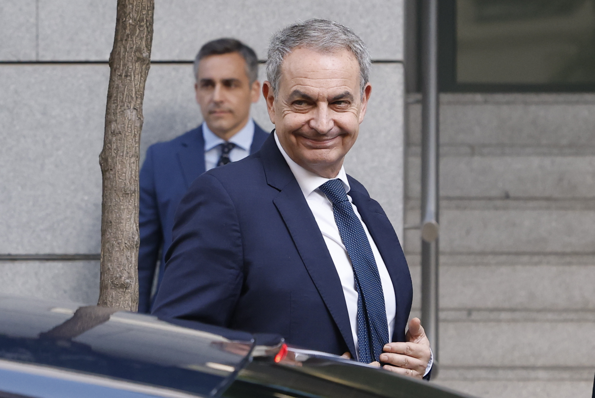 El ex presidente del Gobierno, José Luis Rodríguez Zapatero, el pasado 2 de junio antes de declarar en la Audiencia Nacional.