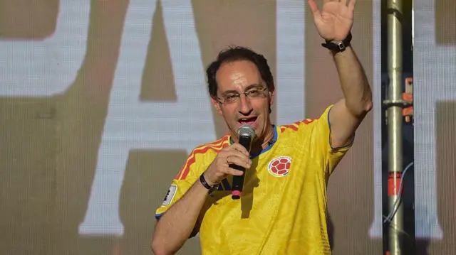 José Manuel Restrepo, en un acto de campaña el pasado 14 de junio.