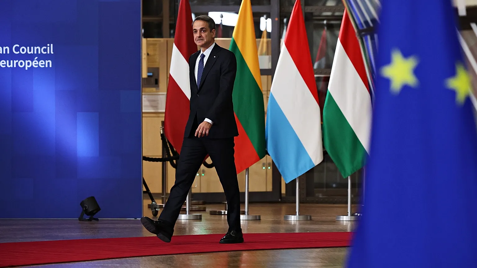 Greek Prime Minister Kyriakos Mitsotakis.