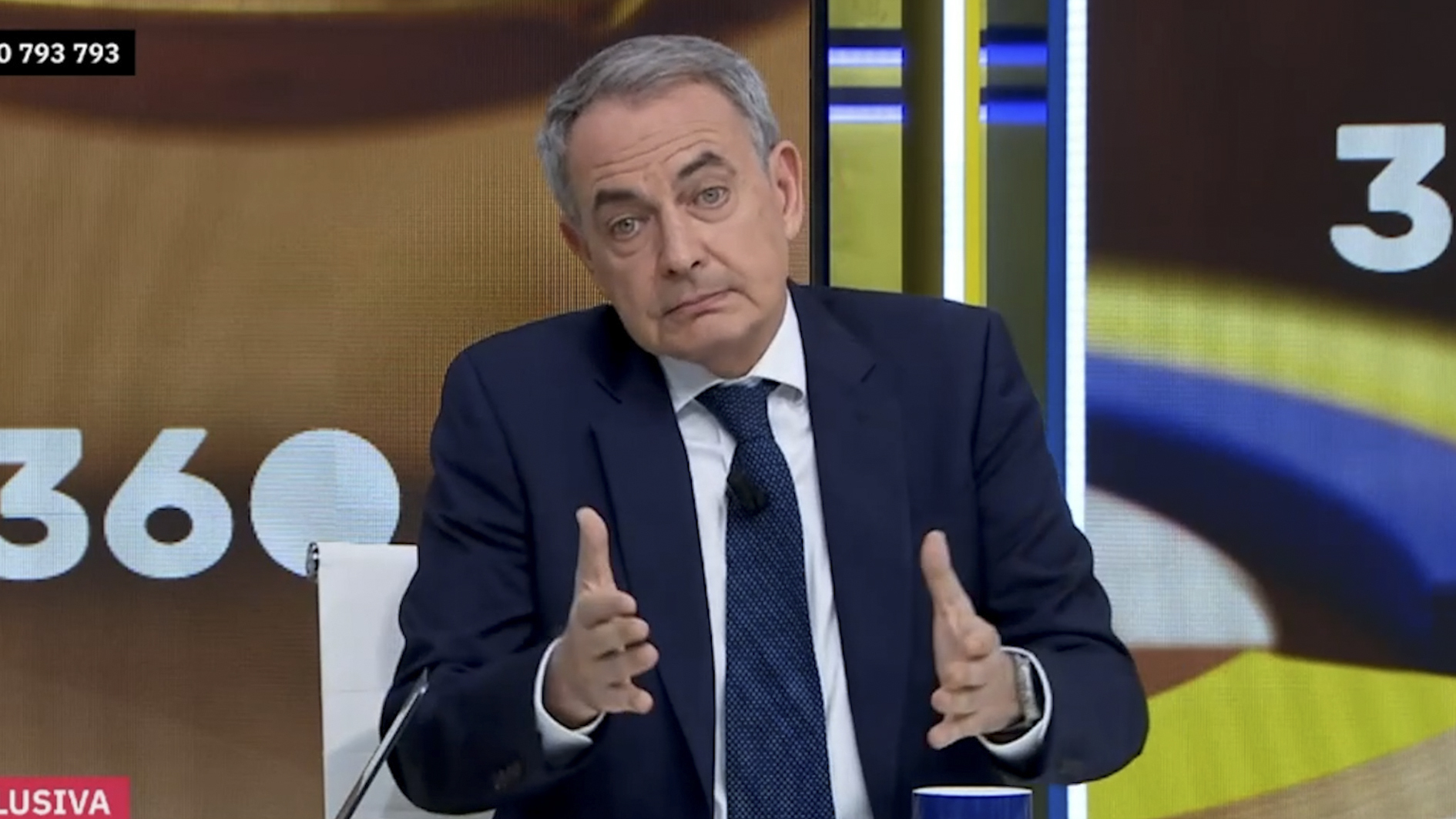 El ex presidente Zapatero durante su entrevista en el programa 'Mañaneros 360' de RTVE.