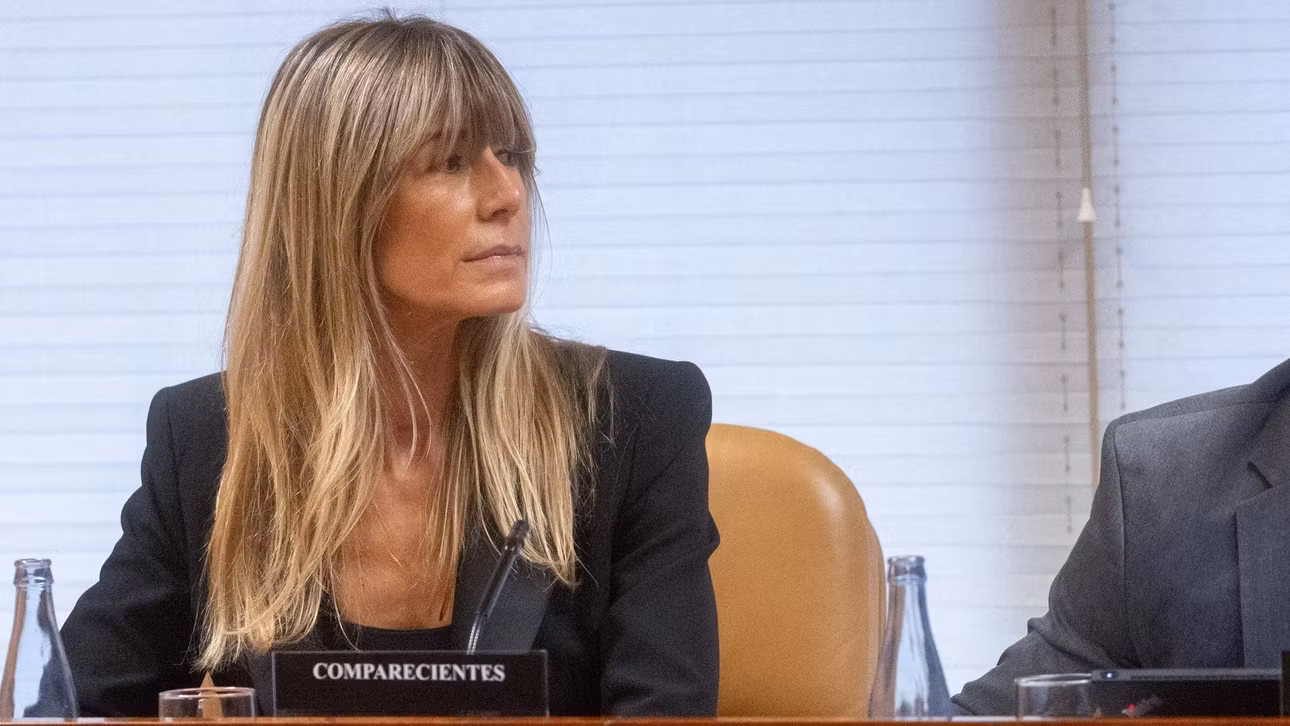 La mujer del presidente del Gobierno, Begoña Gómez, en la comisión de investigación de la Asamblea de Madrid.