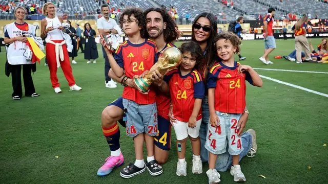 Cucurella y su familia