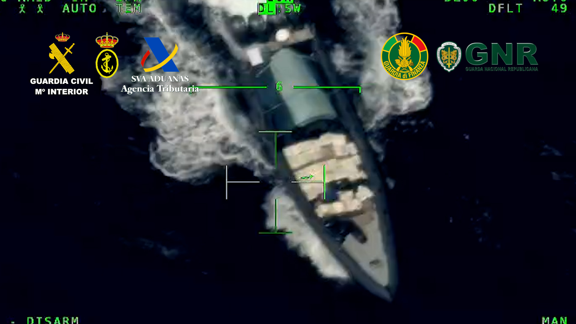 Narcolancha detectada por la Guardia Civil el pasado mes de mayo.