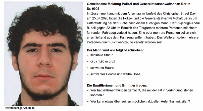 Image released by Berlin police