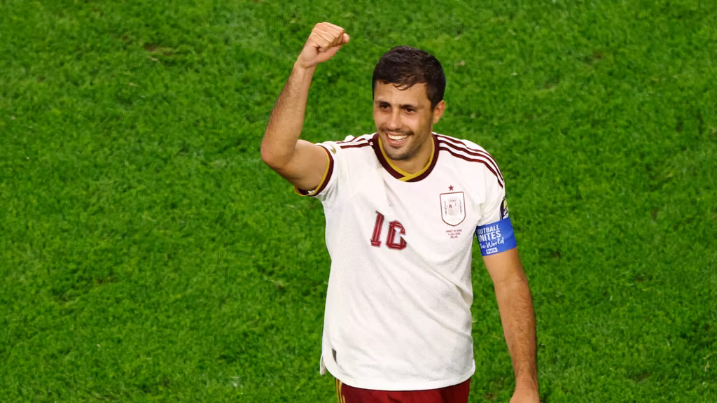 Rodri Hernández celebra el pase a la final del Mundial.