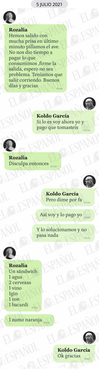 Conversación entre Rozalia y Koldo García