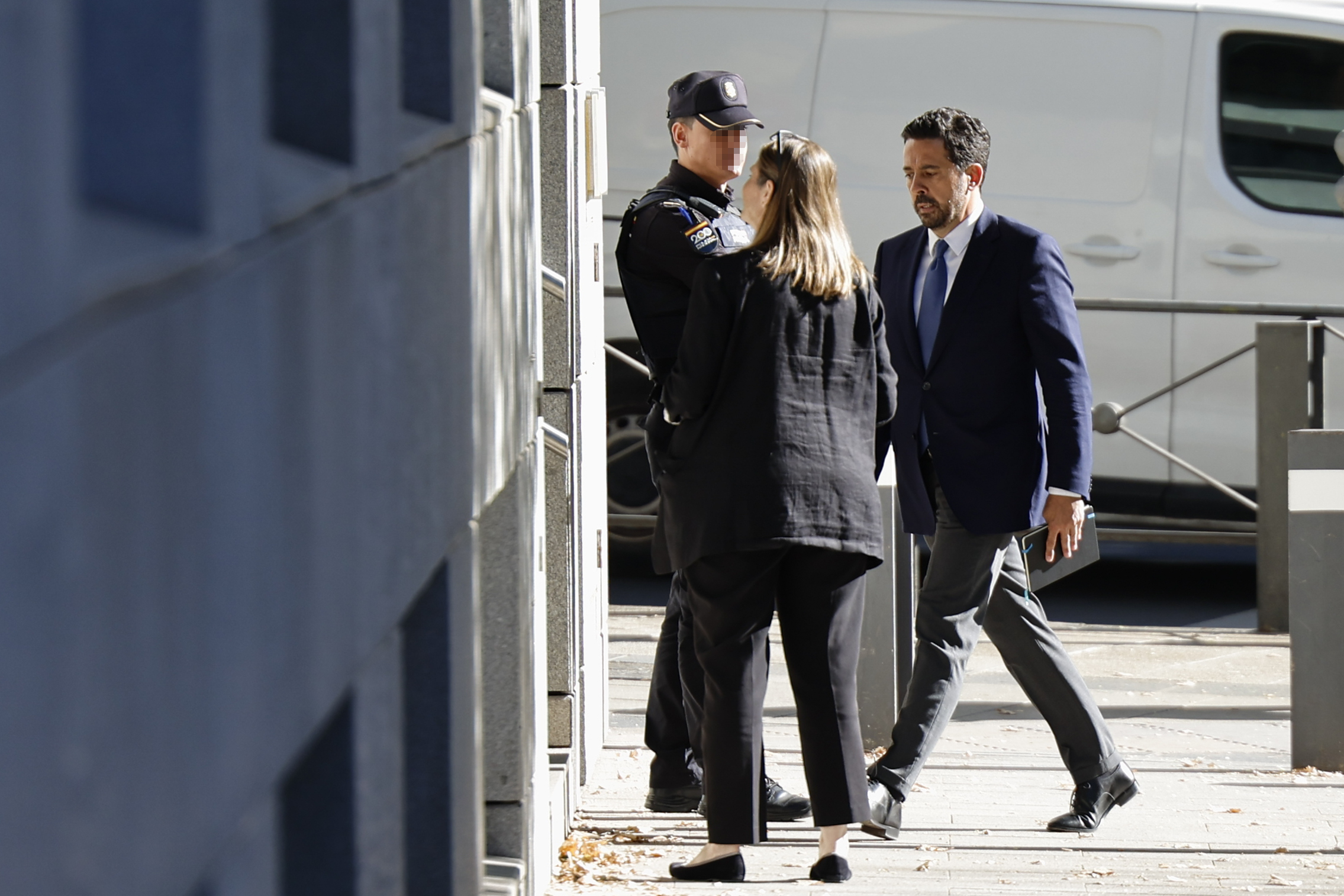 El fiscal Diego Villafañe a su llegada a la Audiencia Nacional.