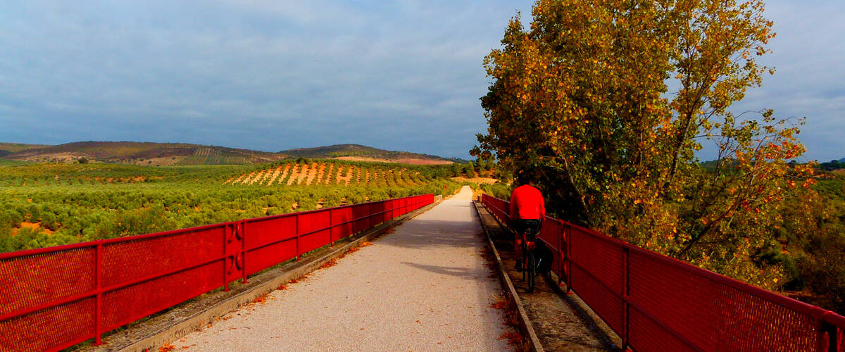 Foto: La vía verde para practicar senderismo y ciclismo este verano. (Fundación de los Ferrocarriles Españoles)