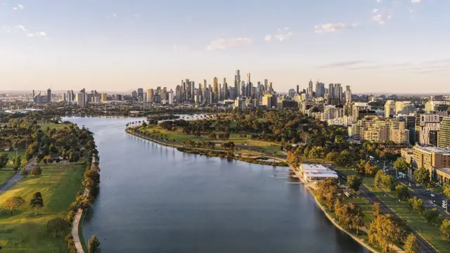 Panorámica de Melbourne.