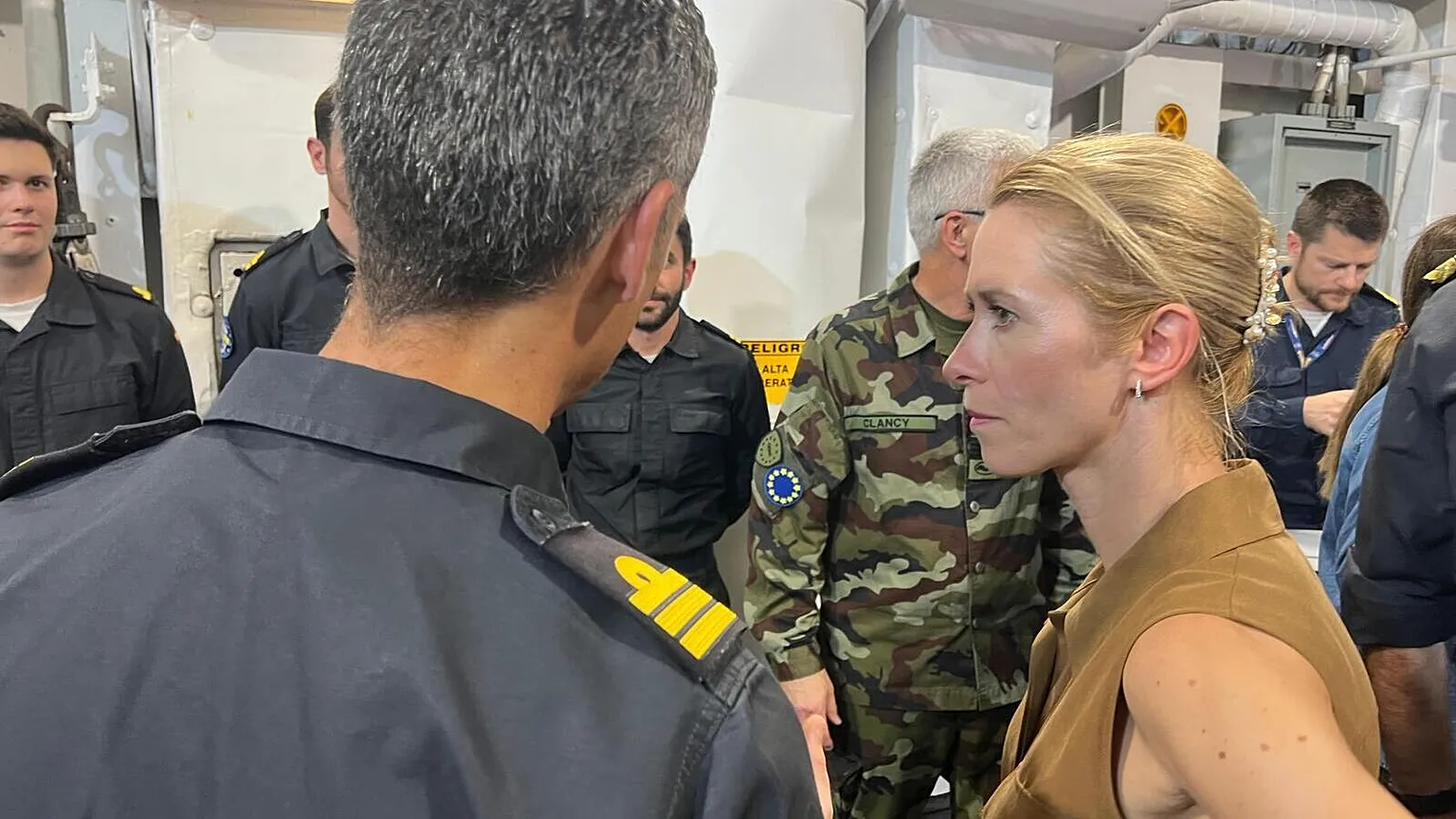 EU foreign policy chief Kaja Kallas visits the operations of the EU's naval mission during an official visit to Djibouti, 16 July 2026