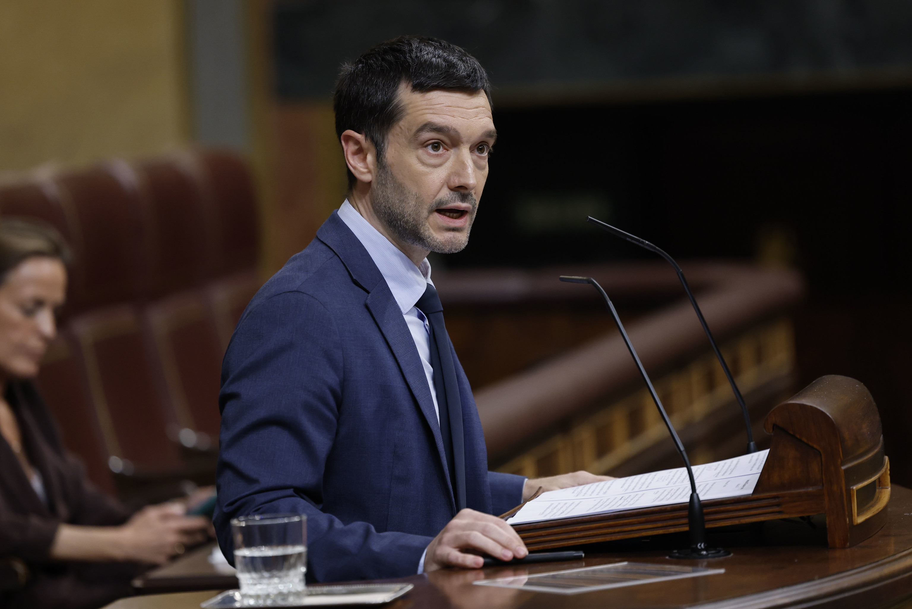 El ministro de Derechos Sociales, Pablo Bustinduy, este martes en el Congreso
