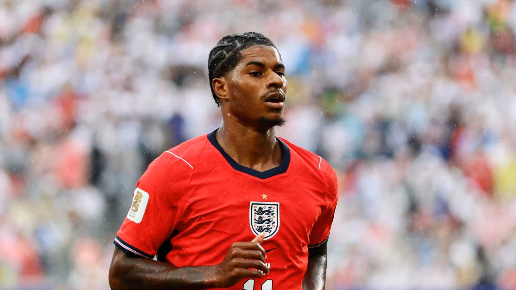 Marcus Rashford, con Inglaterra en el Mundial.