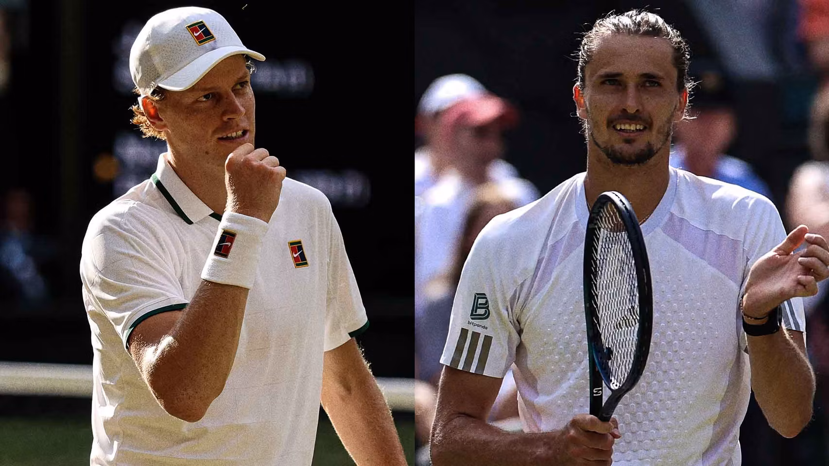 Montaje de Sinner y Zverev.