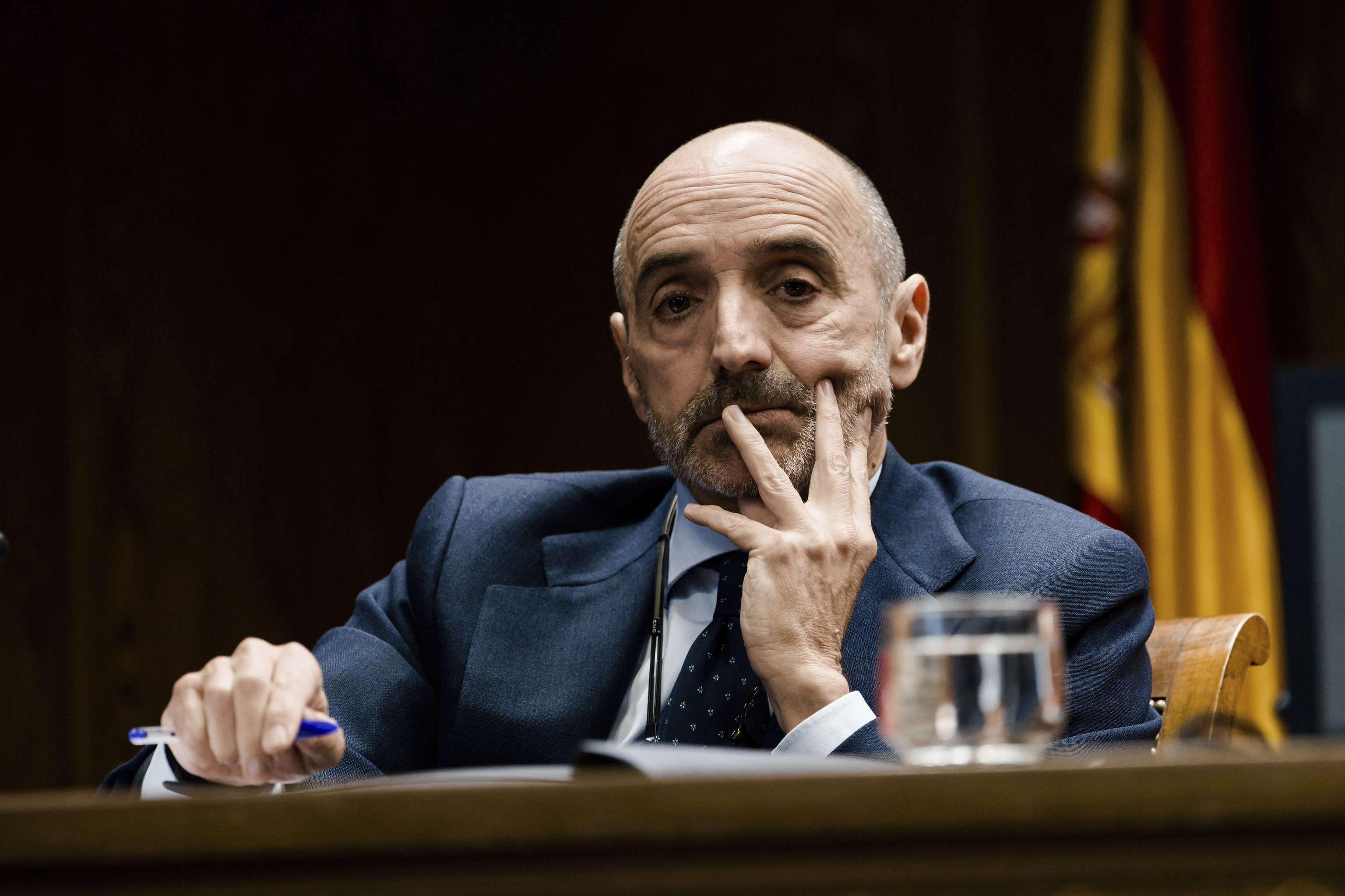 El empresario Julio Martínez comparecie ante la Comisión de Investigación del 'caso Koldo', en el Senado, el pasado 9 de abril