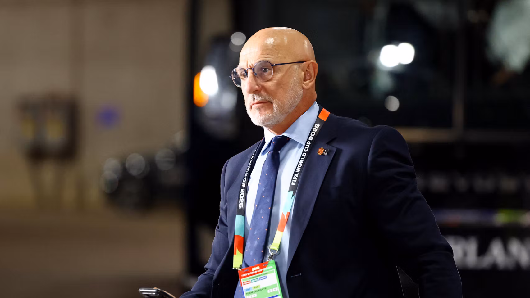 Luis de la Fuente, en el Mundial.