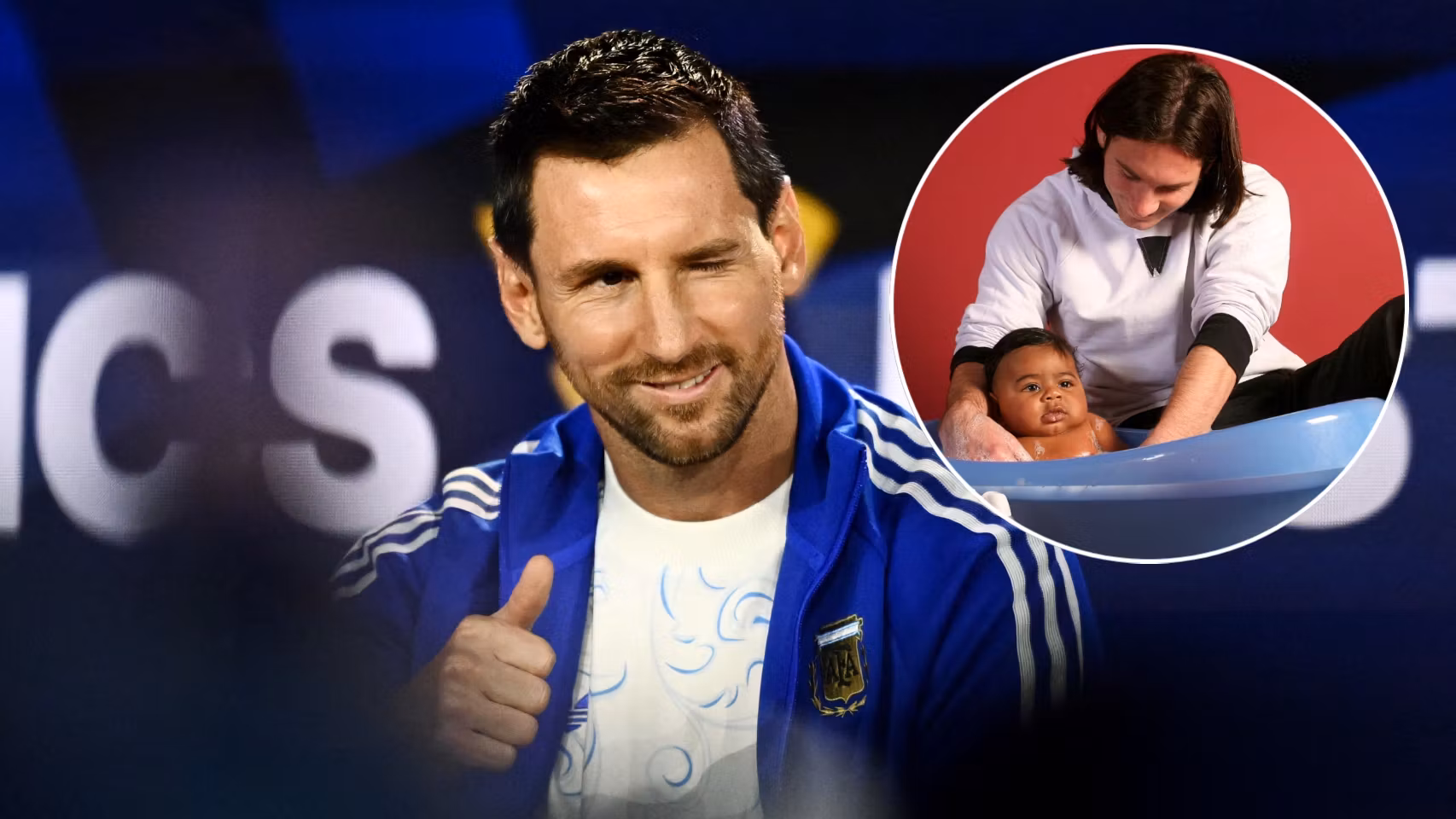 Leo Messi y su icónica fotografía con Lamine Yamal de bebé.