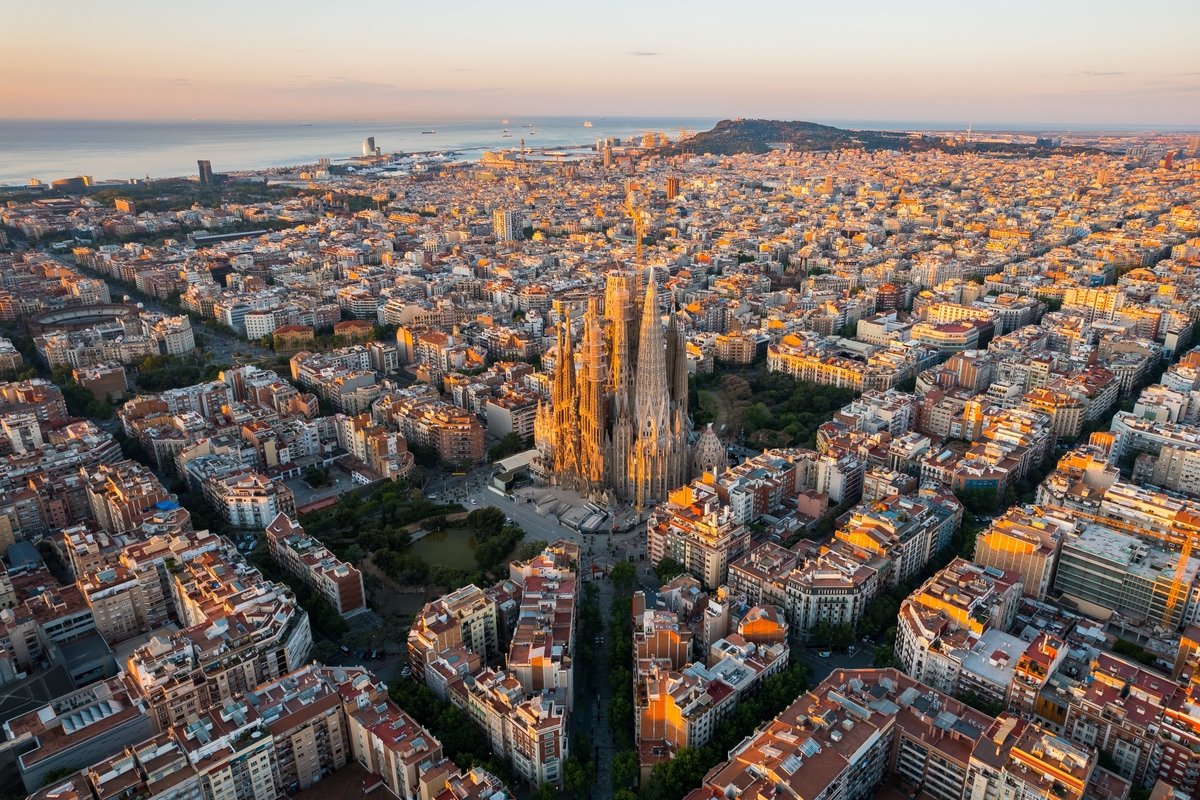 Vista aérea de Barcelona (Shutterstock)