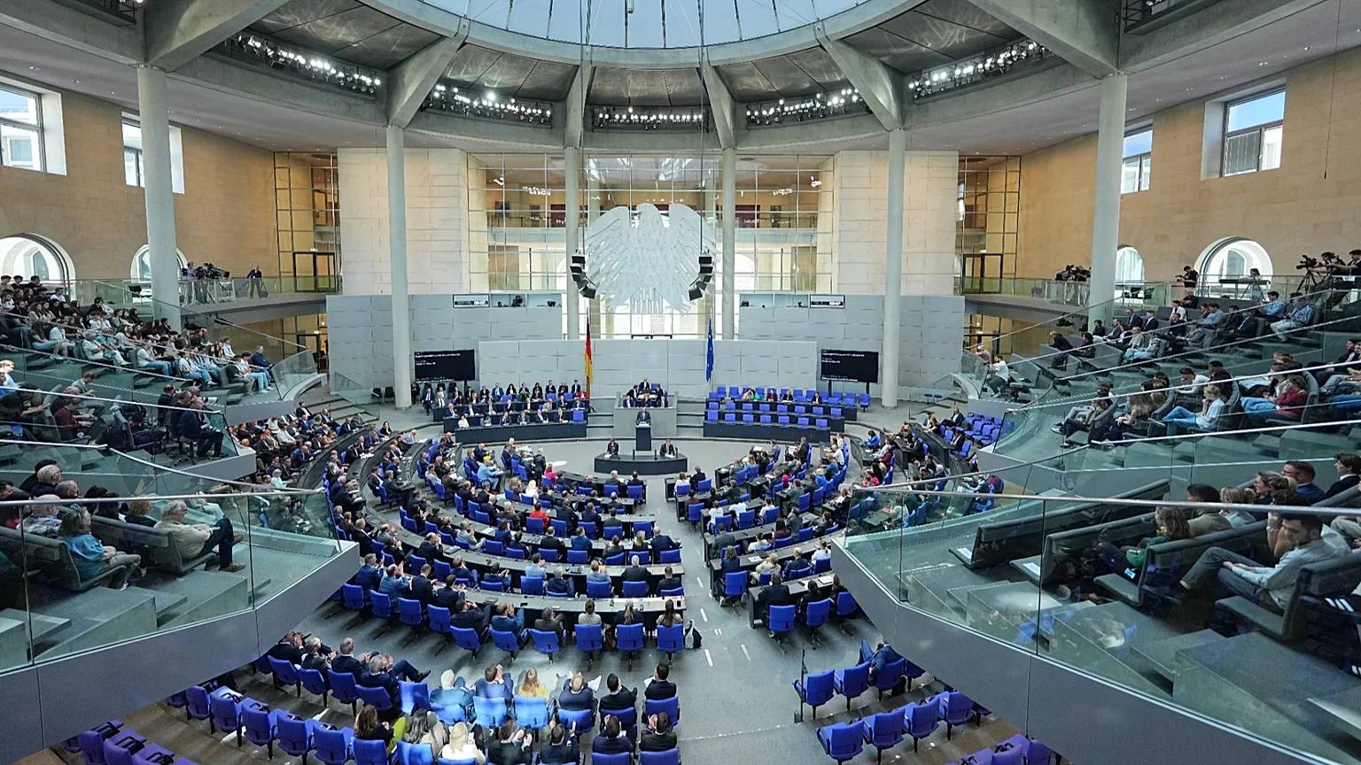 German Chancellor Friedrich Merz speaks during the question-and-answer session with the government in the Bundestag in Berlin, 24 June, 2026