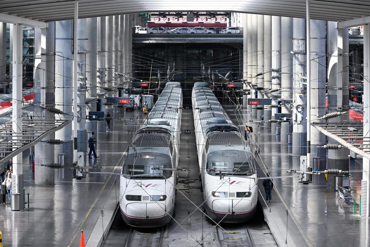 Trenes Renfe en una estación de ferrocarril (Europa Press)