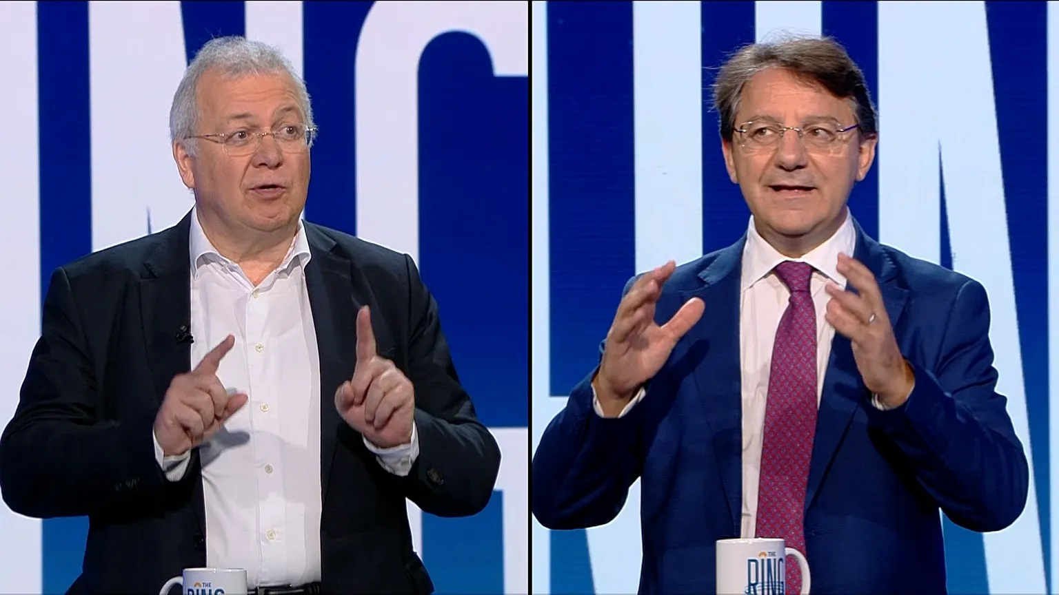 MEPs Markus Ferber (EPP) and Pasquale Tridico (The Left) in The Ring